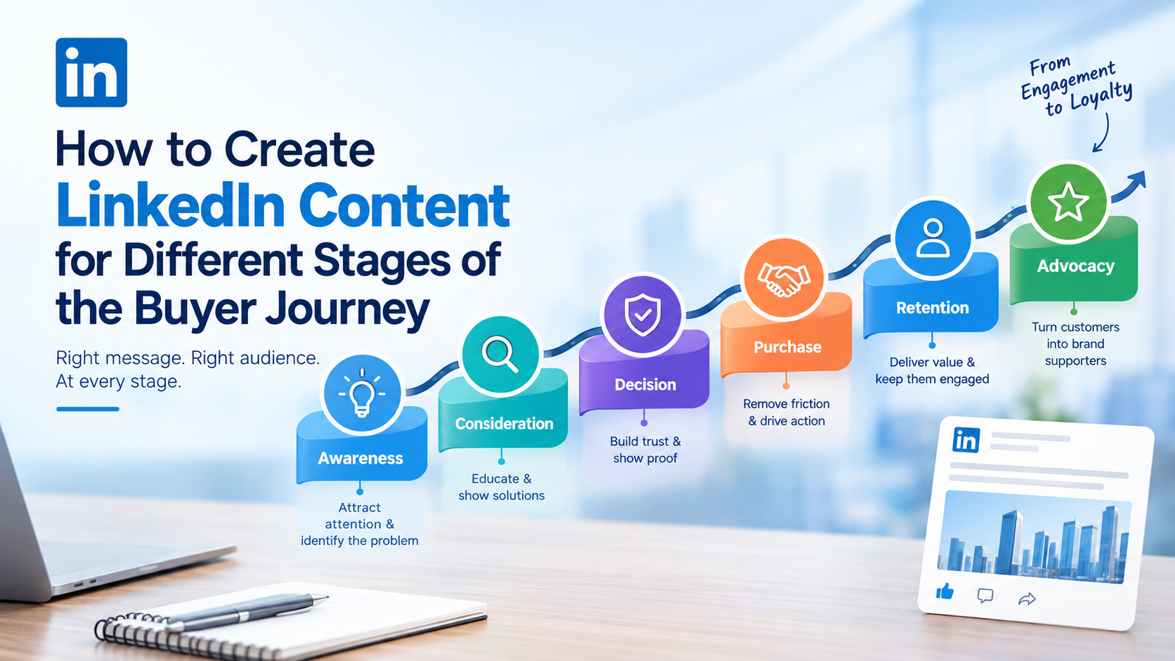 LinkedIn Content for Different Stages of the Buyer Journey