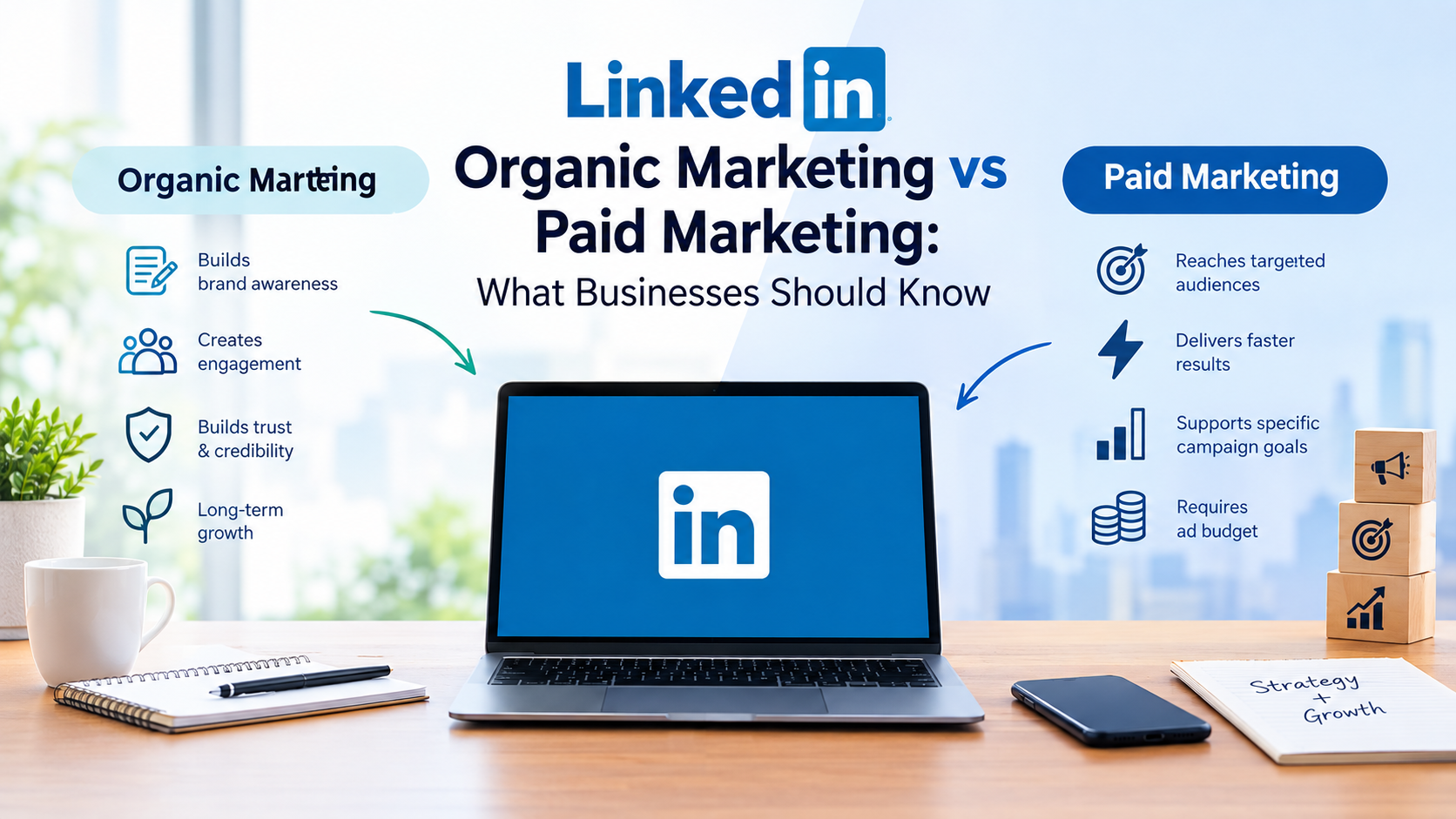 LinkedIn Organic vs Paid Marketing: What Businesses Should Know
